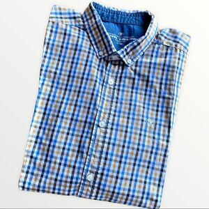 Tom Tailor Men’s Fitted Preppy Cotton Checked Shirt Size XL